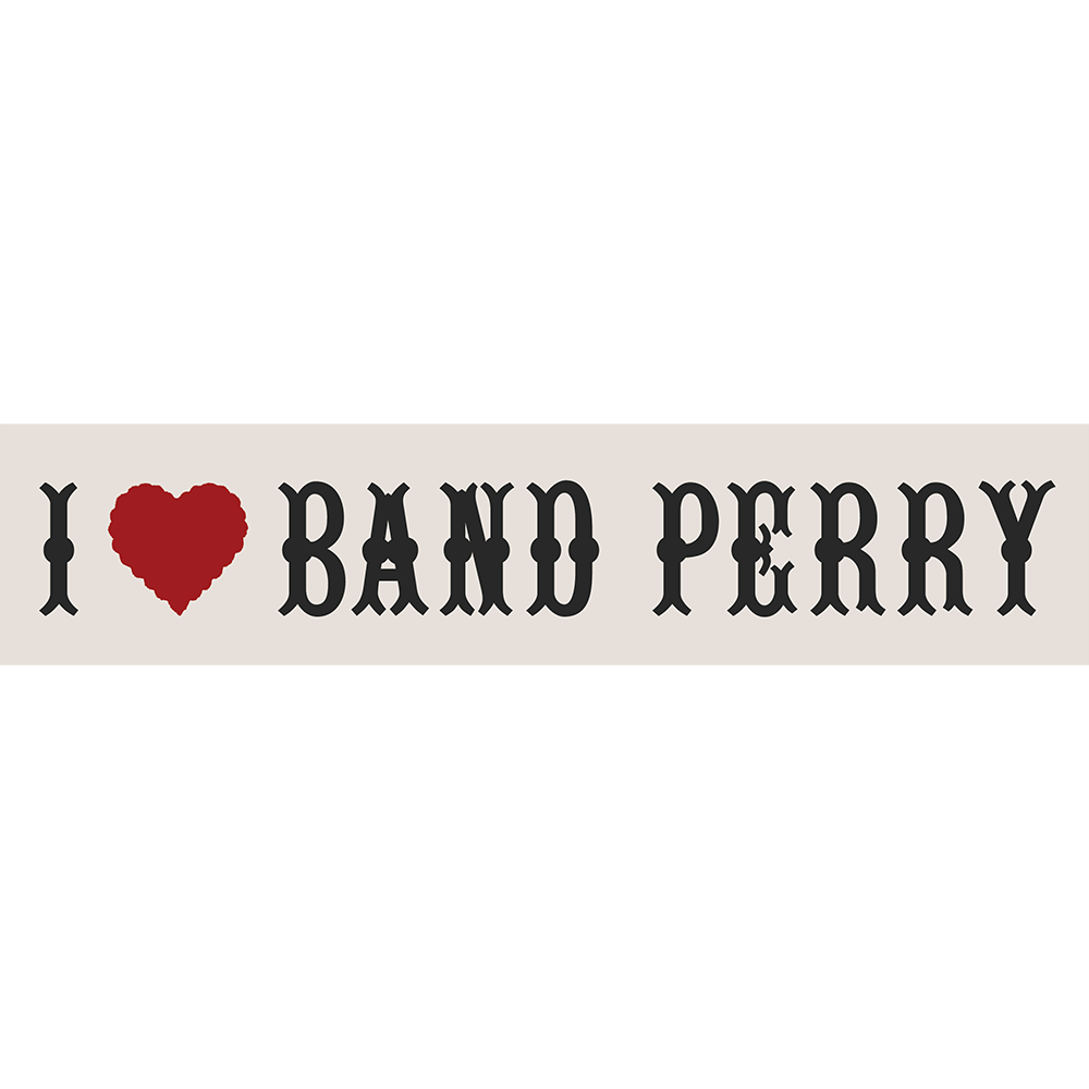 I Heart Band Perry Sticker